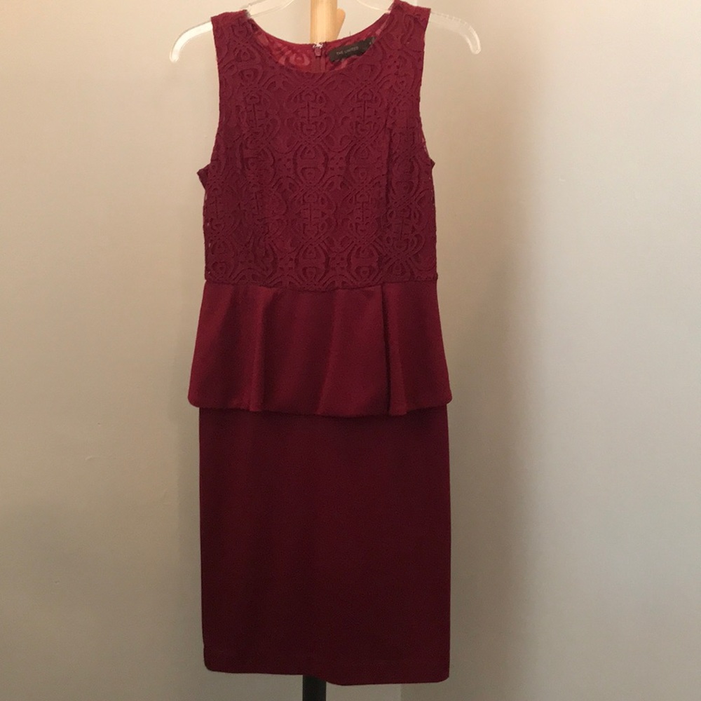 The Limited Burgundy Dress. Size: Small